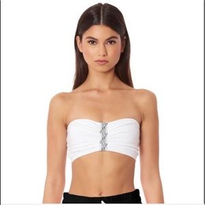 Tracker cinched tube top with LF tape